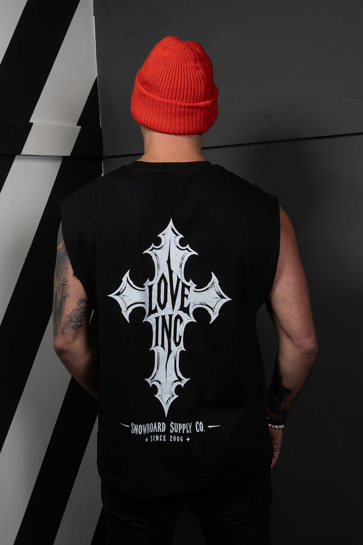 Oversized Chopper Tshirt Black Sleeveless